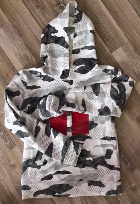 Dámska maskáčová mikina double red, l