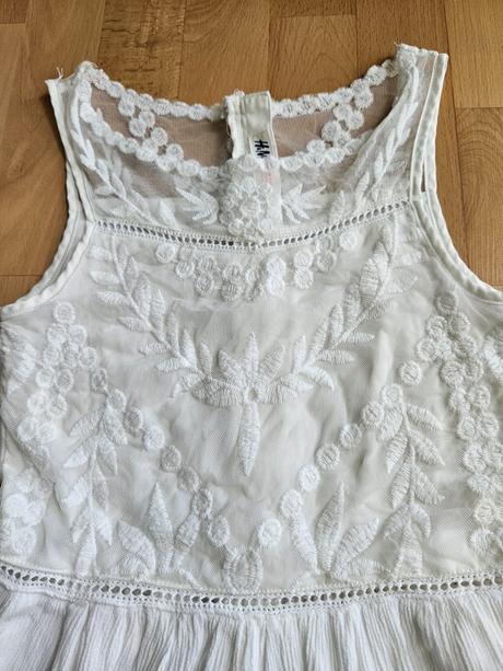 Dievcenske biele saty, h&m,146