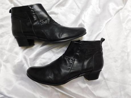 Damske kotnikove kožene čižmy, 41