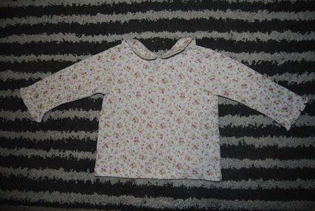 Kvetinkové tričko s límčekom, 74