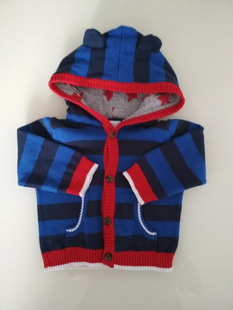 Chlapčenský svetrík s kapucňou, babaluno,68