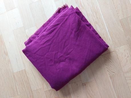 Veľká vínová teplá šatka, zara