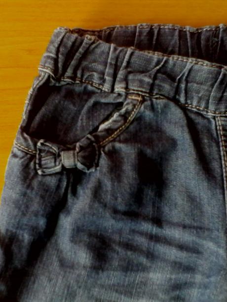 2x oblečené tenké rifle, h&m,74