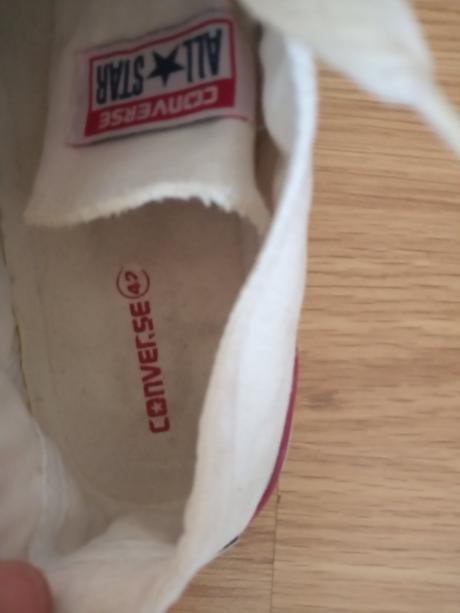 Biele conversy veľ.42 super stav, converse,42
