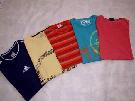 5 ks tričká m, adidas,m
