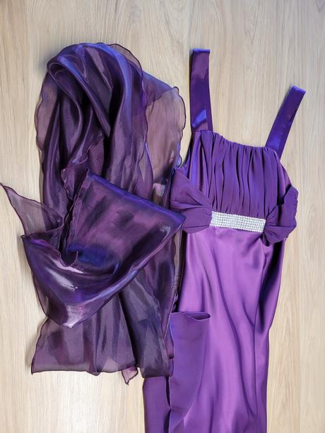 Spoločenské šaty č. 40 - fialové, 40