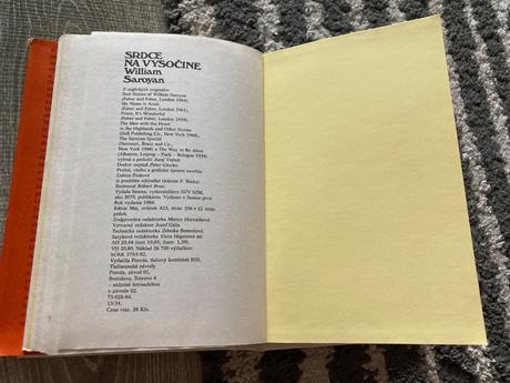 Srdce na vysočine- w.saroyan-prvé vyd.1984,