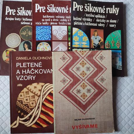 Staré knihy vyšívanie a ručne práce top stav, 