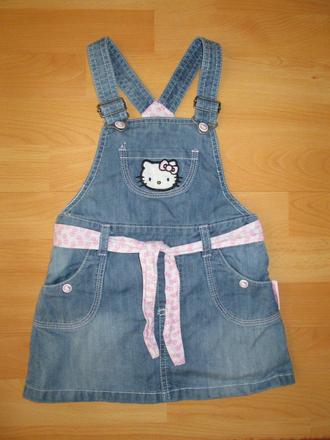 Rifľové šaty s opaskom, h&m,86