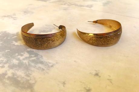 Tepané náušnice kruhy, 