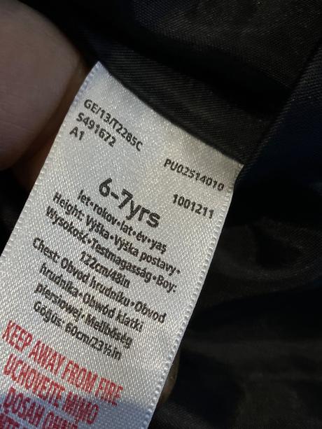 Dievčenský čierny kabát f&f (122), f&f,122