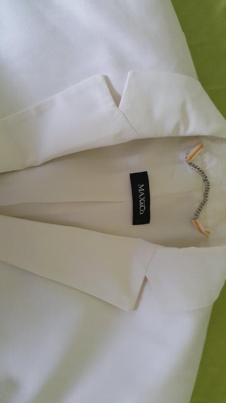 Biele sako, marks & spencer,34