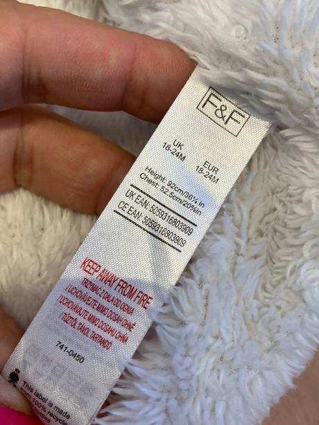 Dievčenská svetrová bunda f&f (92), f&f,92