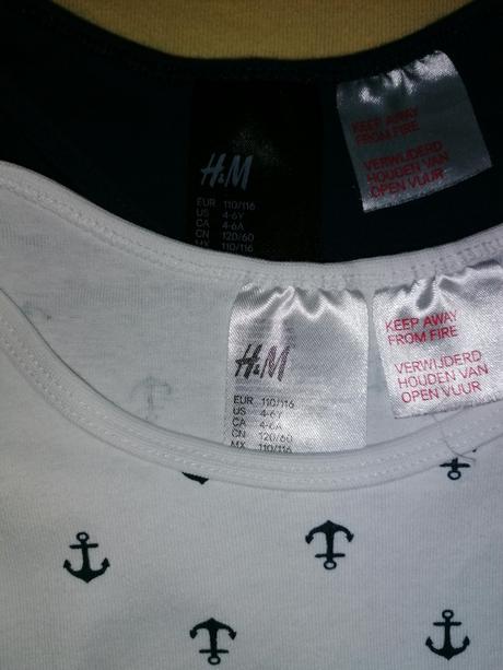Tielka námornícke, h&m,110