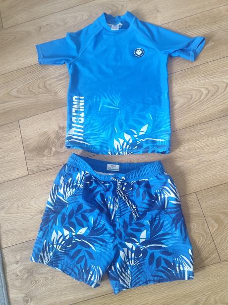 Plavky + tričko s spf ochranou, next,134