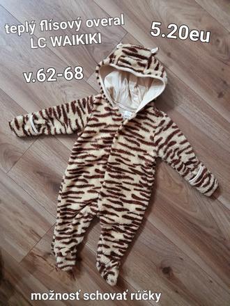 Teplù flísový overal waikiki, 62