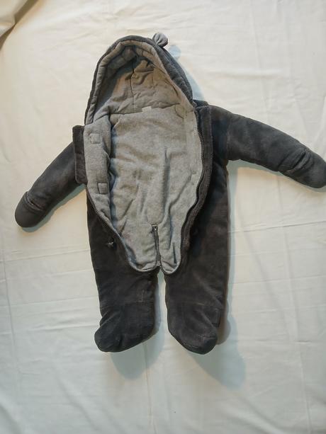 Plyšový teplý overal 9-12m, f&f,74