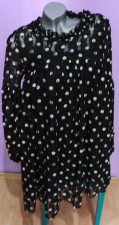 Bodkovana tunika zara, zara,m