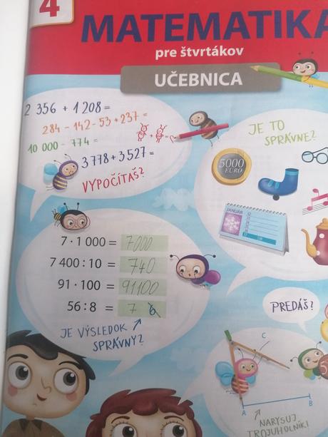 Matematika pre štvrtákov učebnica, 