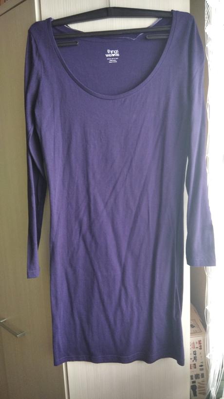 Fialové predĺžené tričko, gate,m