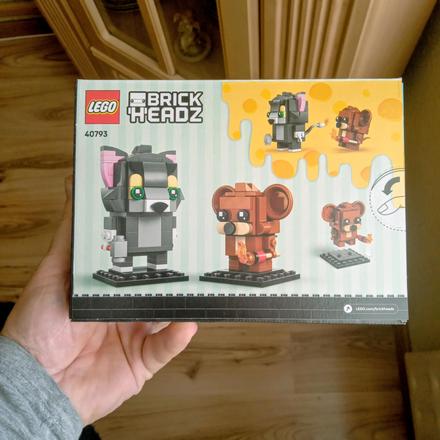Lego brickheadz 40793, tom & jerry figures, 