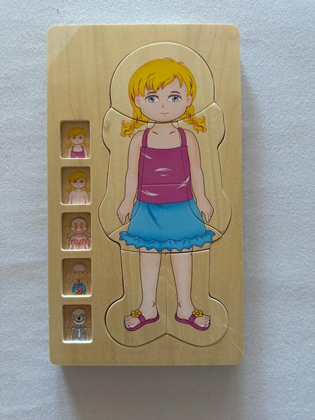 Viacvrstvové puzzle dievča,