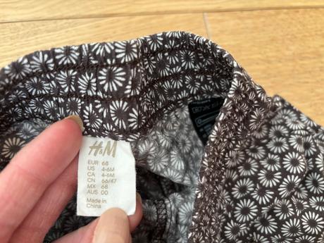 Viskózové letné nohavice h&m s kvetinkami, h&m,68