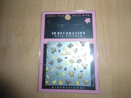 3x nalepky - doplnky na nechty,