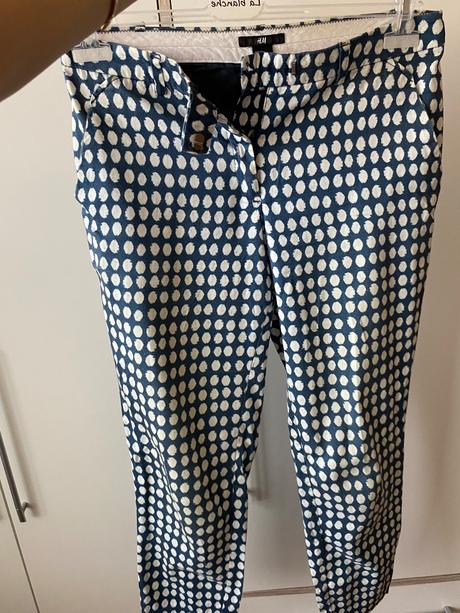 Bodkovane letné nohavice, h&m,s