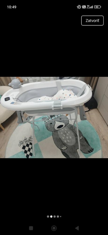 Set skladacia vaňa + stojan primabobo ola s teplom, 