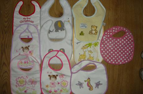 Nepremokavé podbradníky viac kusov,