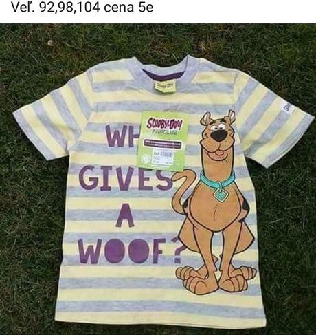 Tričko scooby bu, disney,92 / 98 / 104