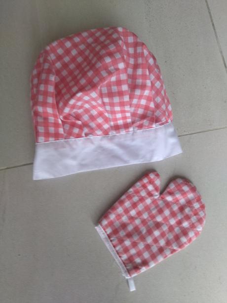Kuchárska čiapka a rukavica, 