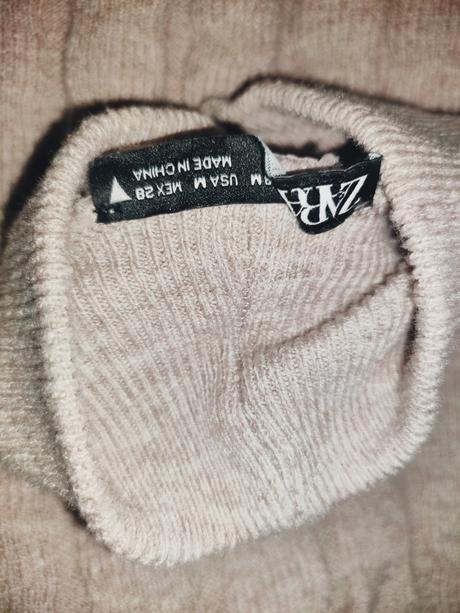 Dlhé úpletové šaty, zara,m