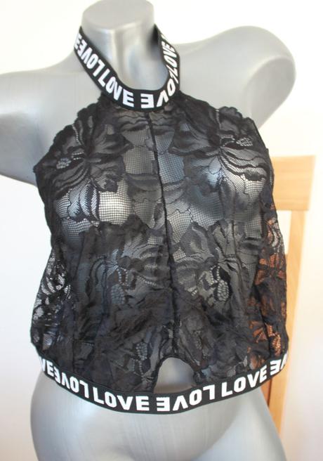 Cipkovany crop top, xxl