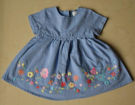 Modré šatičky s kvietkami, f&f,62