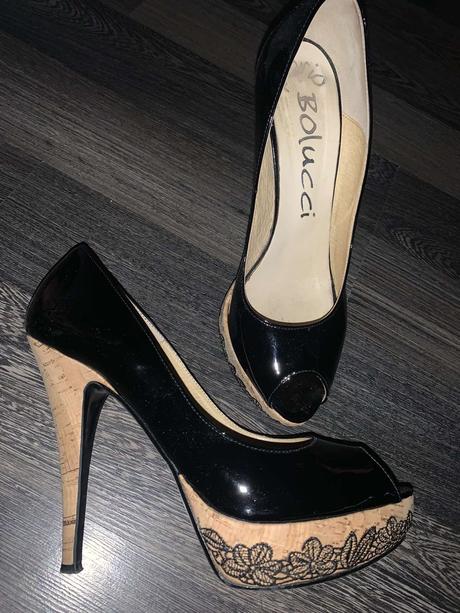 Kožené lakované topánky mario bolucci, 37