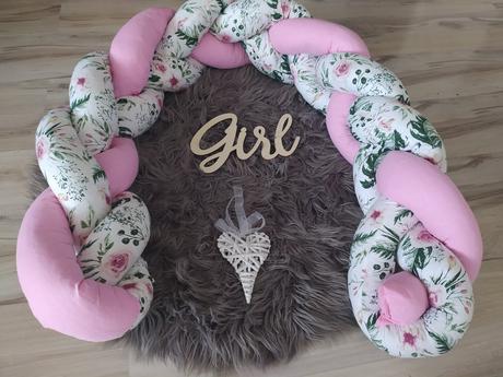 Vrkoč - pletený mantinel do postieľky, šírka (cm): 30,dĺžka (cm): 100