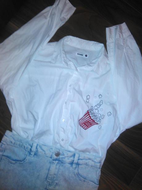 Košela s aplikáciou pukance sinsay, s