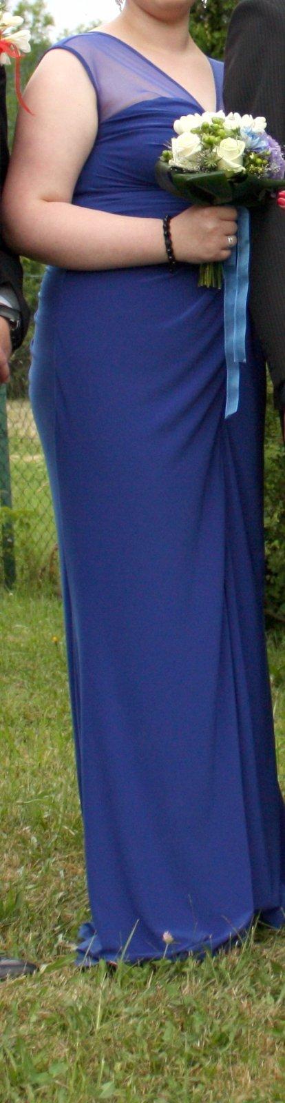 Šaty kráľovsko-modrej farby, 44