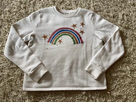 F&f biela mikina vel.146/152, f&f,146