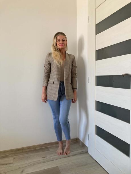 Tom tailor kárované sako s, s