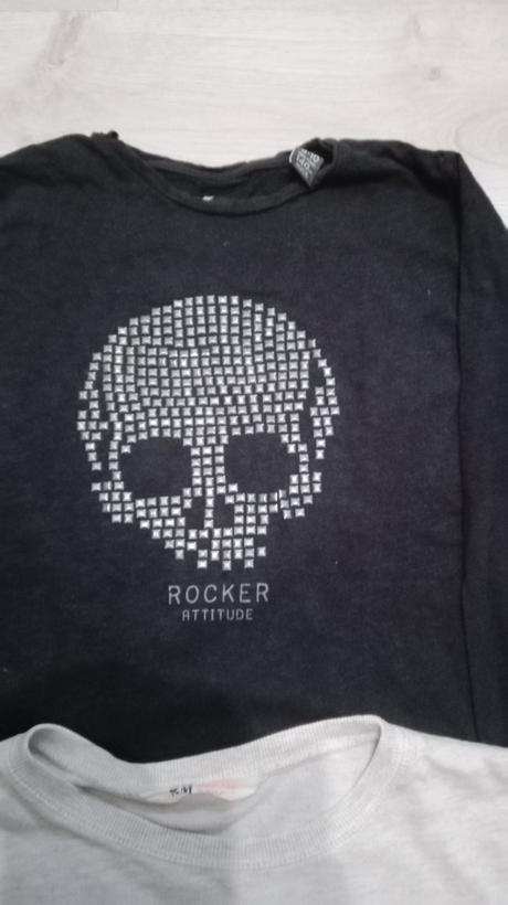 Tričká dlhý rukáv vel. 136/140, h&m,140