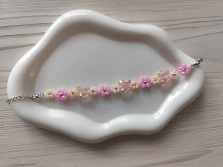 Náramok z korálok butterfly,