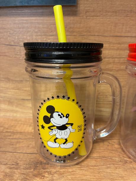 2x plastový pohár mickey mouse, 