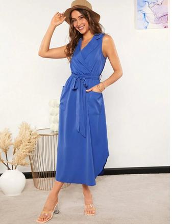 Modre saty s vreckami, l / m