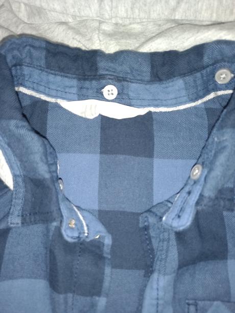 Flanelova košeľa s kapucňou, h&m,134