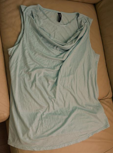 Mentolovy flitrovy top v. xl, takko,xl