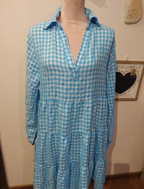 Karované šaty, madonna,l / m / s