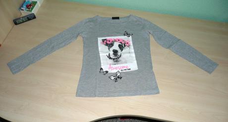 Tričko so psíkom a gerberami, 134